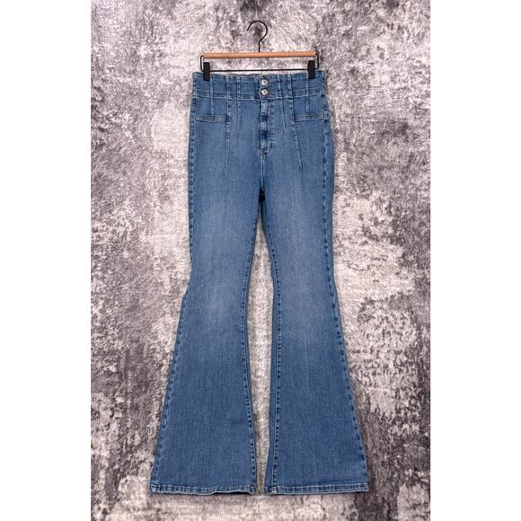 Free People Denim - Free People Jayde Jeans 30 Womens High Rise Flare Medium Wash Denim